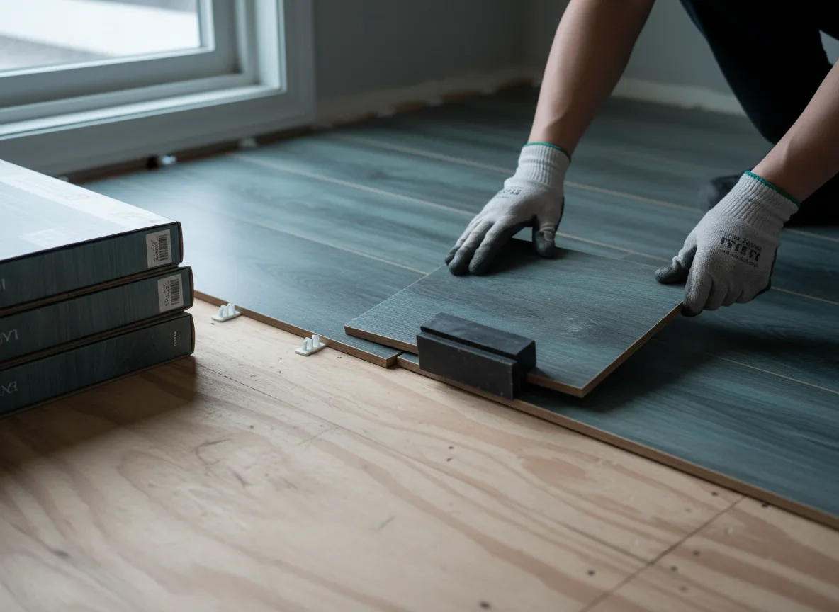 Luxury Vinyl Plank Installation company in Climbing Hill, IA